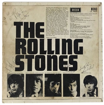 The Rolling Stones Vintage Signed Debut Album Cover Signed By With 4 Signatures: Jagger, Jones, Watts and Richards (JSA)